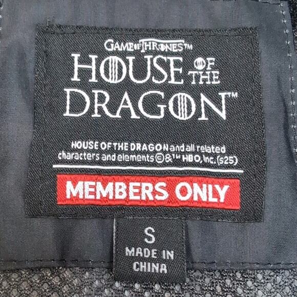 HBO House of the Dragon Game of Thrones Windbreaker Jacket Mens Size S NEW NWT - Picture 9 of 16